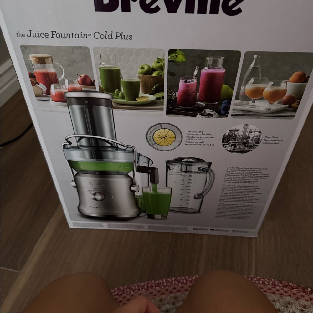 Breville Juice Fountain Cold Plus - Silver and Green